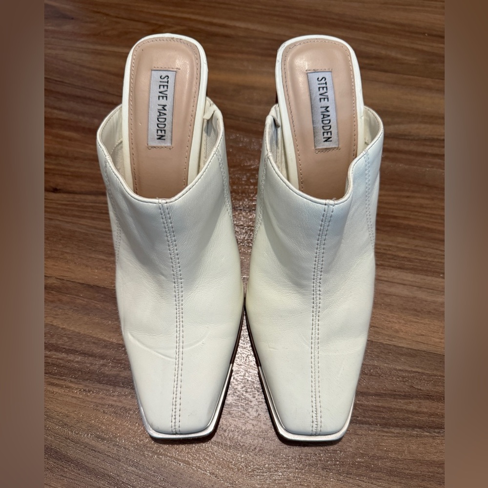 Steve Madden Cream Mules for Women